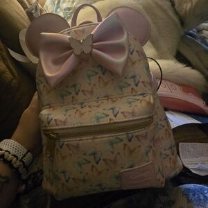 Pink Butterfly Loungefly Backpack